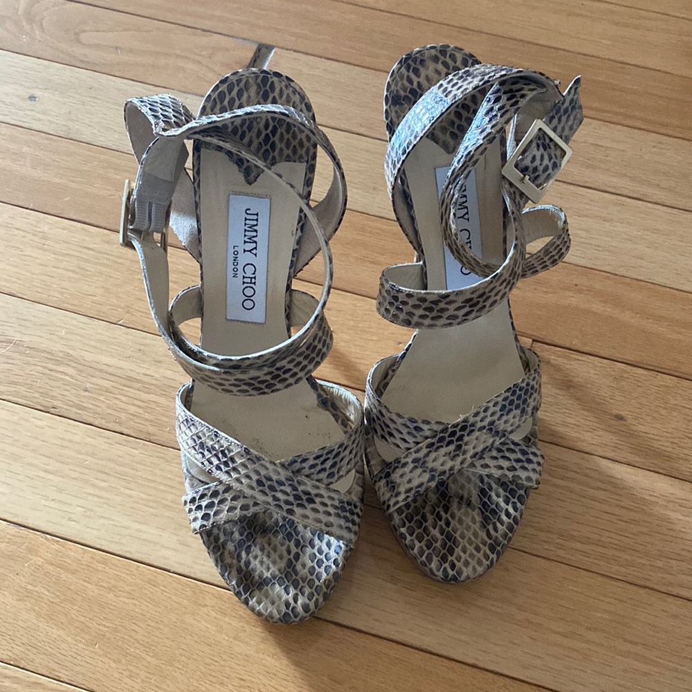 Jimmy choo snake shoes